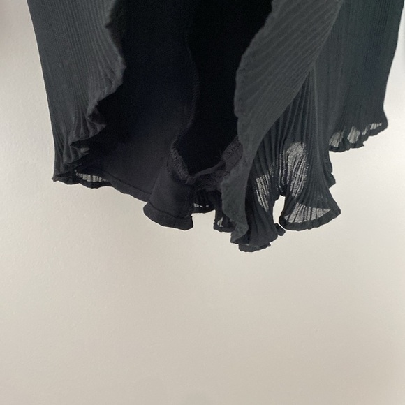 ASTR The Label Roseanne Romper Jumpsuit Black Lined Sheer Long Sleeve Size S - Picture 10 of 14